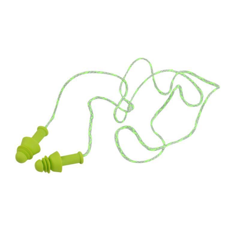 1 Box (50 Pairs) Reusable Earplug With Rope