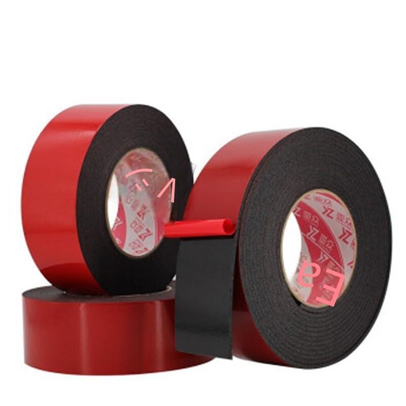 4 Pack Black Foam PE Double Sided 30MM * 5MM * 3MM Tape Foam Tape Black Strong Adhesive Sponge Double Sided Tape