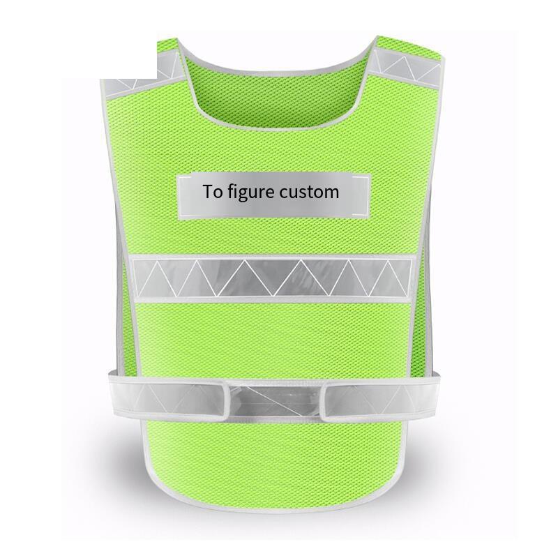 Reflective Vest Vest Safety Clothes Traffic Car Night Riding (Fluorescent Yellow Breathable)