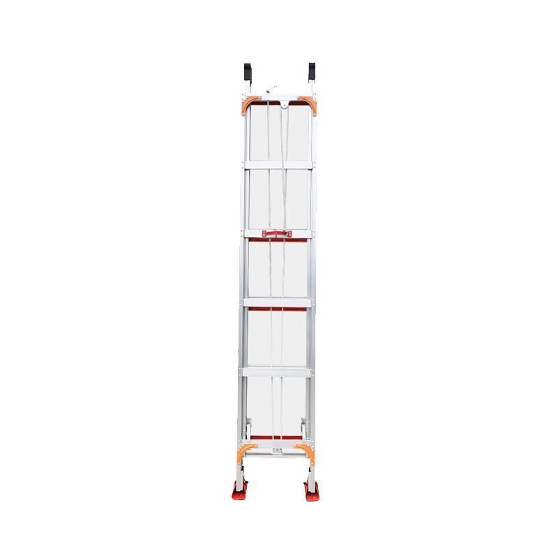 4m Aluminum Alloy Telescopic Ladder Aluminum Ladder Retractable Stair 2mm Thickness