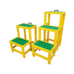 3 Steps FRP Insulation Step Stool Ladders Insulation Stool Strong and Durable Electrical Stool Anti-slip Electrical Insulating Platform