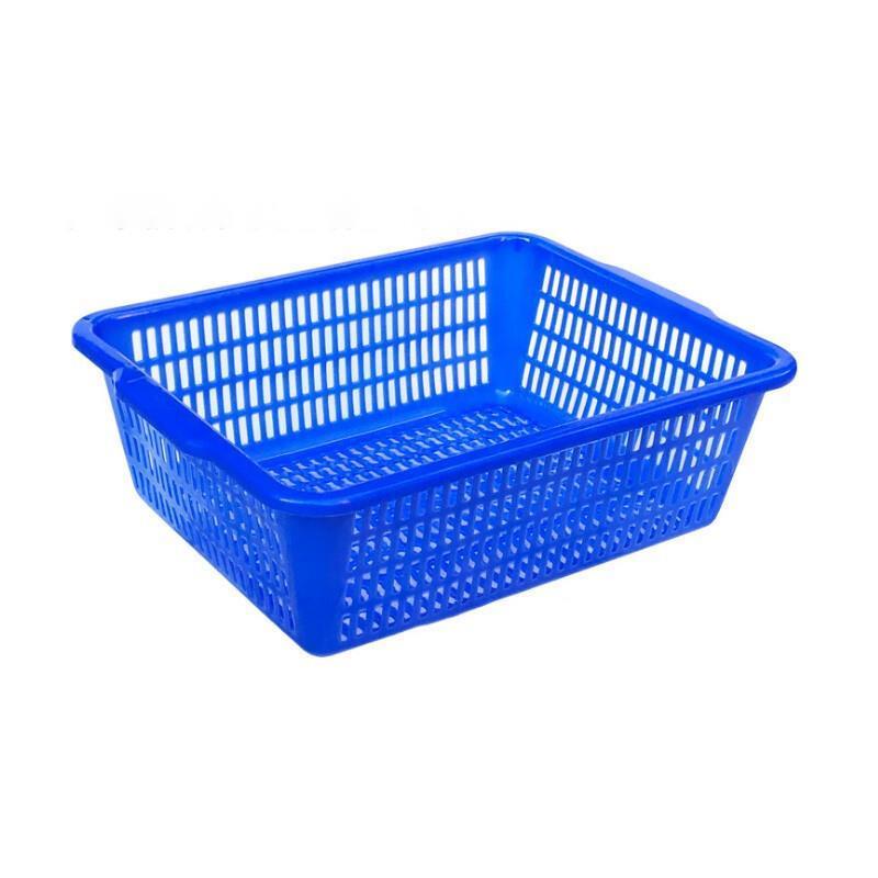 Blue Plastic Fruit Basket Set