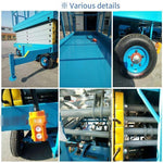 High Altitude Platform Mobile Hydraulic Lifting Work Vehicle Aluminum Alloy Four Mast High Altitude Elevator