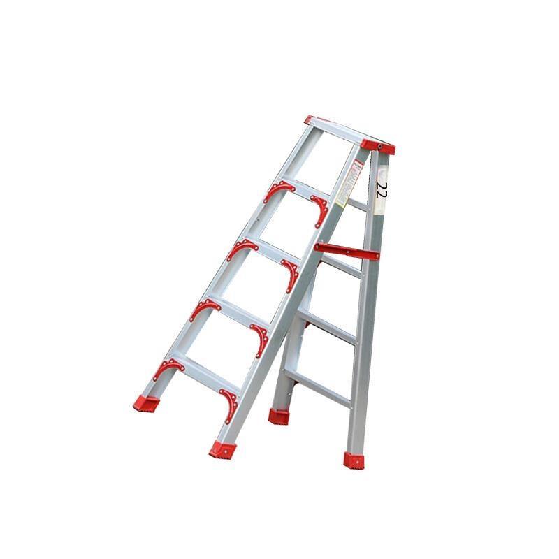 2.5m Climbing A-type Ladder Herringbone Ladder Folding Single Side Ascending Ladder Warehouse Folding Thickening Multifunctional Indoor Engineering Ladder