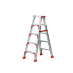 2.5m Climbing A-type Ladder Herringbone Ladder Folding Single Side Ascending Ladder Warehouse Folding Thickening Multifunctional Indoor Engineering Ladder