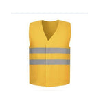 20 Pieces Summer Reflective Vest Yellow Mesh Safety Vests Double Channel Transverse Reflective Strip