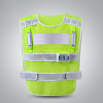 LED Rechargeable Reflective Vest With Flashing Light