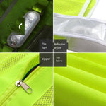 LED Rechargeable Reflective Vest With Flashing Light