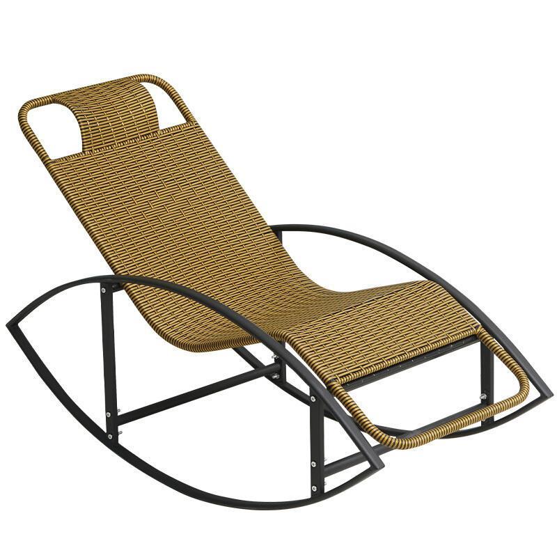 Rocking Chair Reclining Chair Adult Lazy Rocking Chair Carefree Chair Elderly Chair Leisure Balcony Afternoon Couch Rattan Chair Rattan Chair