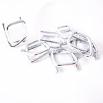 Fiber Belt With 50 Pieces Of Recycled Buckle 25 Mm Wide Polyester Flexible Buckle Metal Wire Clip A1216