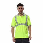 Reflective Vest Reflective Material Fluorescent Yellow for Construction Building Working Safety Clothes - L Size