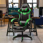 ECVV Gaming Chair Ergonomic Racing Style Recliner Chair Vibrating Massage Thickened PU Leather Latex Filling for E-sports Player Gaming Anchor