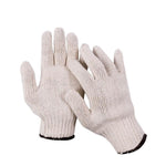 12 Pairs / Dozen White Labor Protection Gloves Cotton Thread Gloves Construction Site Work Gloves