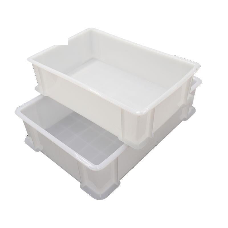 Thickened Plastic Tray Logistics Turnover Box Parts Box Classification Basket Toolbox Storage Box Storage Box 3 White 520 * 350 * 150 Mm