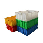 Thickened Turnover Box Rectangular Plastic Box Logistics Box Can Be Covered With Finishing Box Plastic Box Box Blue